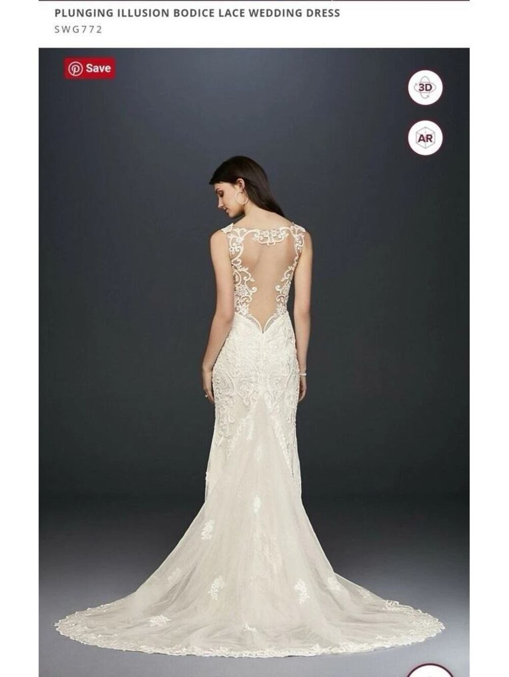 Size 6, Galina Signature SWG772 Wedding Dress